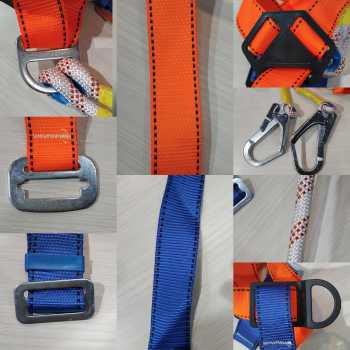Gambar produk Stroux Safety Full Body Harness Protection Belt 1.6M Rope Type O Hooks - SRX22