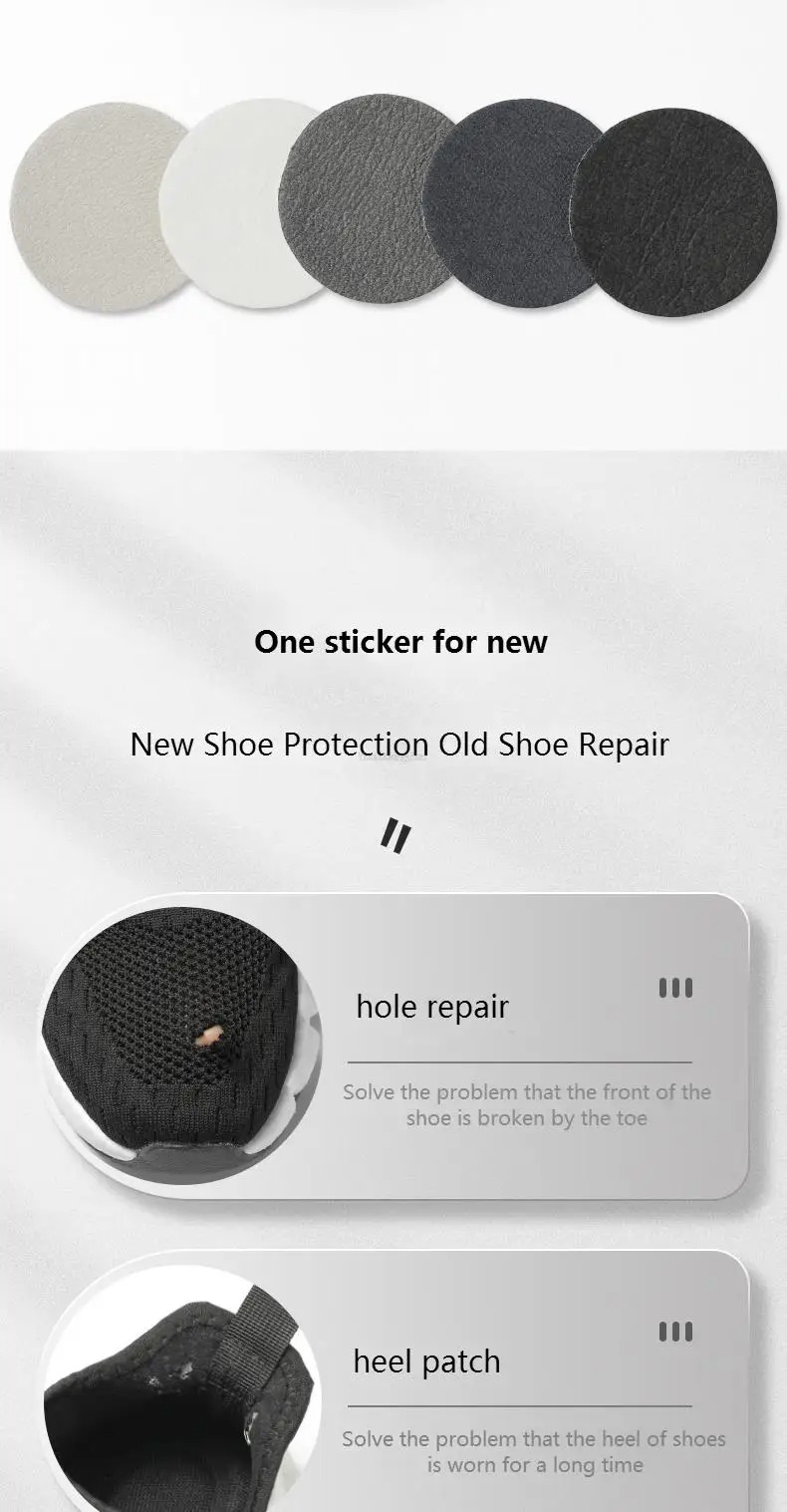 Gambar produk FUADA Stiker Tambal Sepatu Alas Kaki Repair Patch Insole Shoes 4 PCS - SS4412
