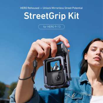 TELESIN Handle Grip Action Camera GoPro 9 to 13 Street Photography - S6-FMS-25-TGP