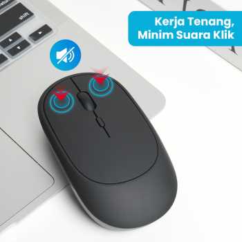 Gambar produk IBEN Mouse Wireless Bluetooth Optical 2.4GHz Silent Click 1600DPI - GTG02