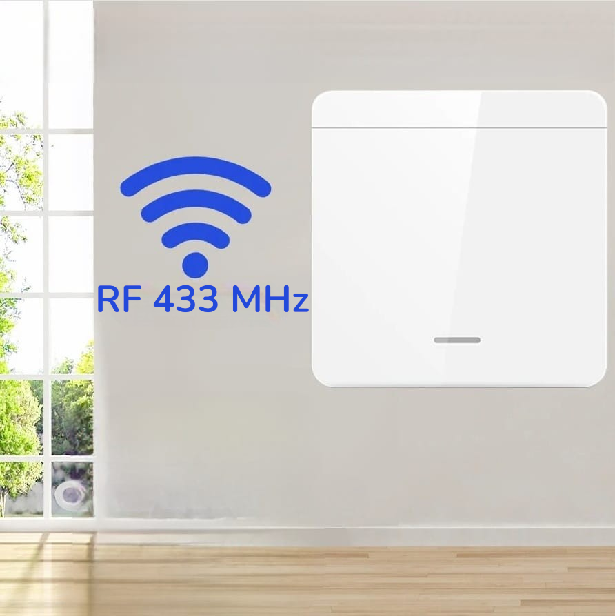 Gambar produk GGBEE Saklar Lampu Wireless Smart Switch 433MHz 3V 10A 1 Gang - GG-43