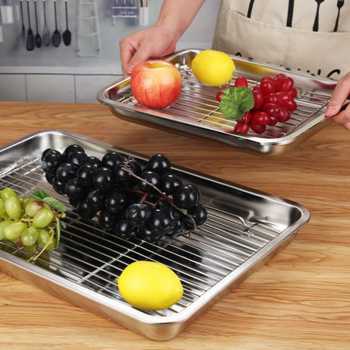 TaffHOME Nampan Stainless Steel Oil Filter Tray Barbecue - T-22