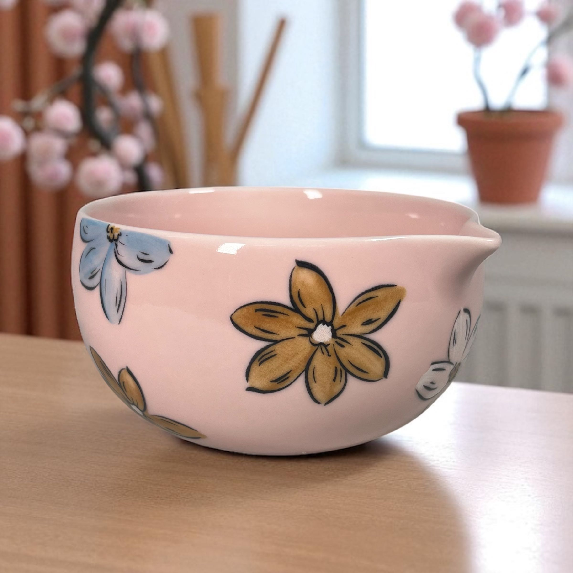 BAKUJIN Mangkuk Matcha Bowl Chawan Single Ceramic 500ml - B-500 Gambar produk BAKUJIN Mangkuk Matcha Bowl Chawan Single Ceramic 500ml - B-500