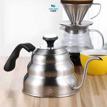 Gambar produk One Two Cups Teko Kopi Leher Angsa Pour Over Kettle Thermometer 900ml - LZP-8003