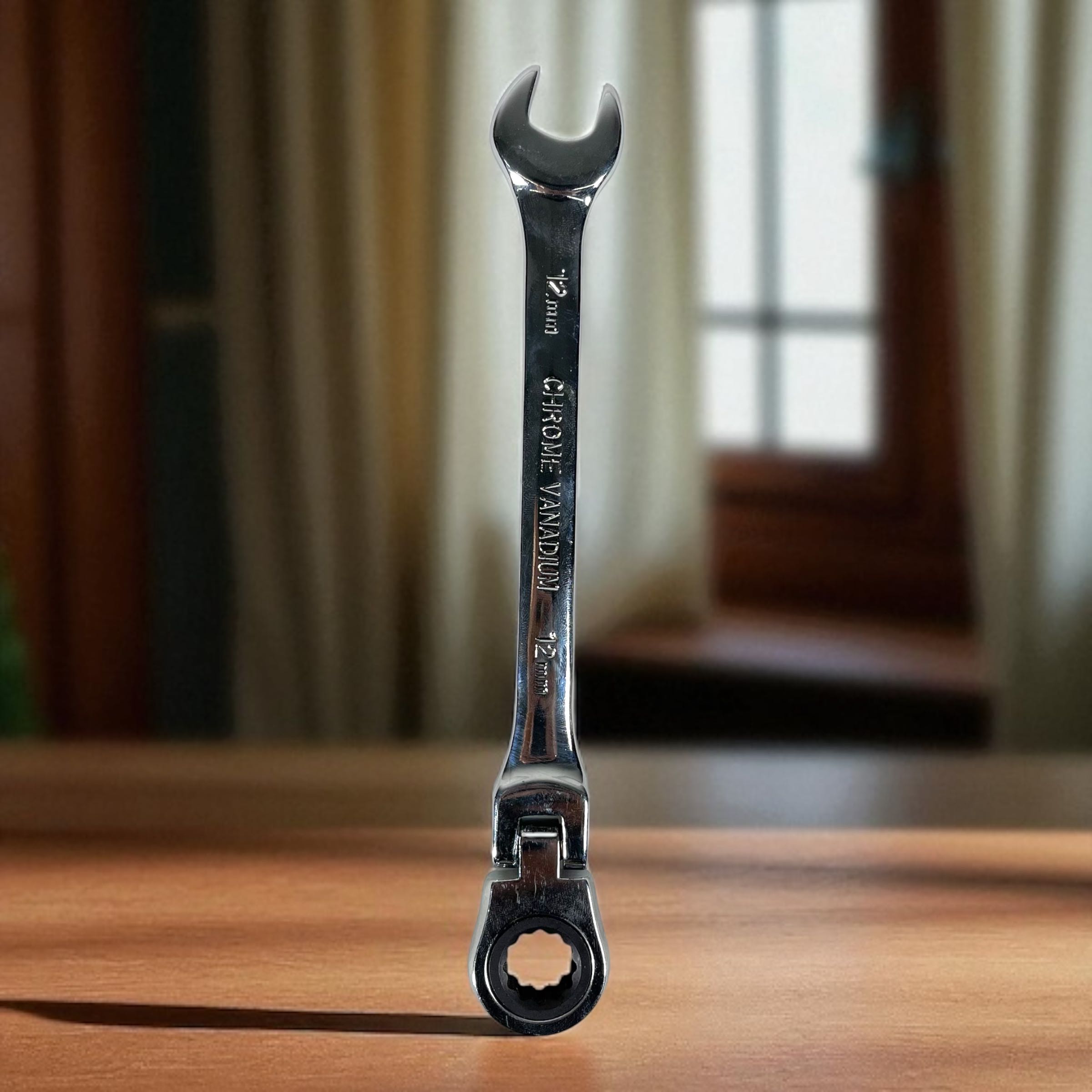 Gambar produk OLOEY Kunci Pas Dual Head Combination Ratchet Wrench Flexible Head 12mm - CL6-24