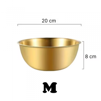 Gambar produk Eggy Wadah Salad Adonan Kue Serbaguna Stainless Steel 1200ml - INU69