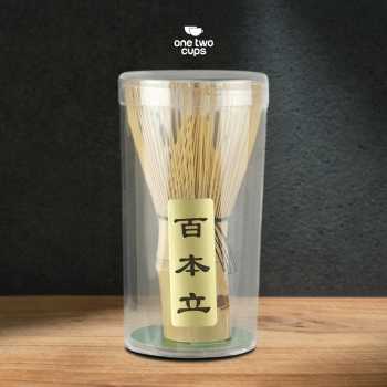 Gambar produk One Two Cups Chasen Bamboo Matcha Whisk Pengaduk Teh Jepang 72 Tangkai - 7276
