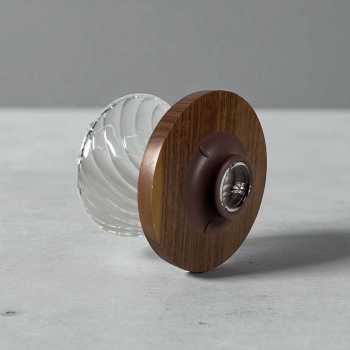 Gambar produk FMA Coffee Filter Penyaring Kopi V60 Walnut Wood Bracket Diagonal - SD-8106