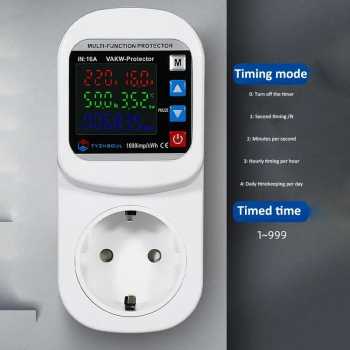 Gambar produk TYZHSOUL Stop Kontak Pelindung Voltase Arus Socket Protector 16A 230V - F3KA