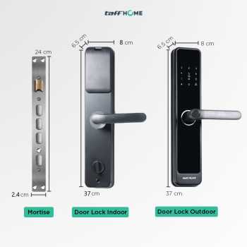 TaffHOME Smart Door Lock Password Bluetooth Card TTLock - S203 Gambar produk TaffHOME Smart Door Lock Password Bluetooth Card TTLock - S203