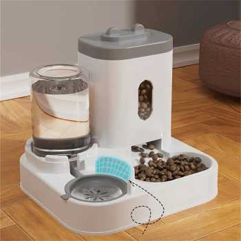Gambar produk XYNYAN Tempat Makan Minum Anjing Kucing 2in1 Pet Food Water Dispenser - DC-168