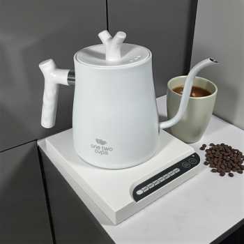 Gambar produk One Two Cups Teko Listrik Kopi Pemanas Air Electric Heater 1000W 1L - HR-462