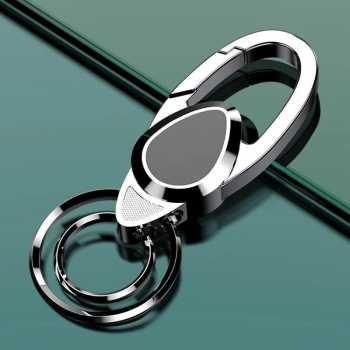 MEN-S Karabiner Gantungan Kunci Zinc Alloy Double Ring Carabiner - SN-27