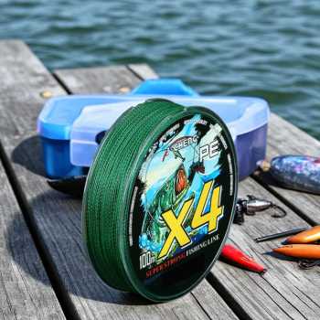Gambar produk J-Cheng Senar Pancing PE 4 Braided Strand Fishing Line 100M 1.0 - JC543
