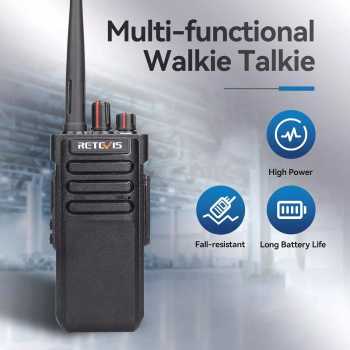 RETEVIS Walkie Talkie Two Way Radio UHF Rechargeable 3200mAh - RT29