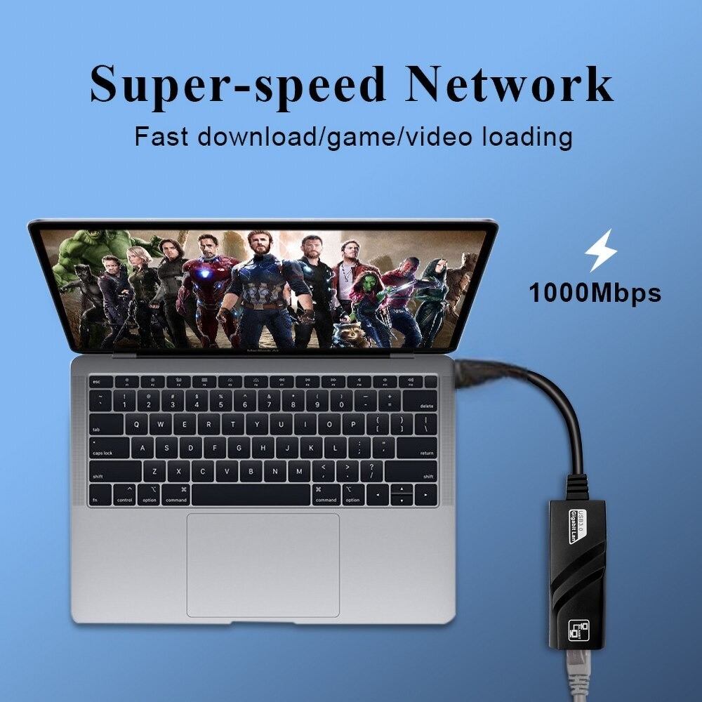 Gambar produk TelDay Adaptor USB Type C to LAN RJ45 Ethernet Adaptor 100Mbps - TD100