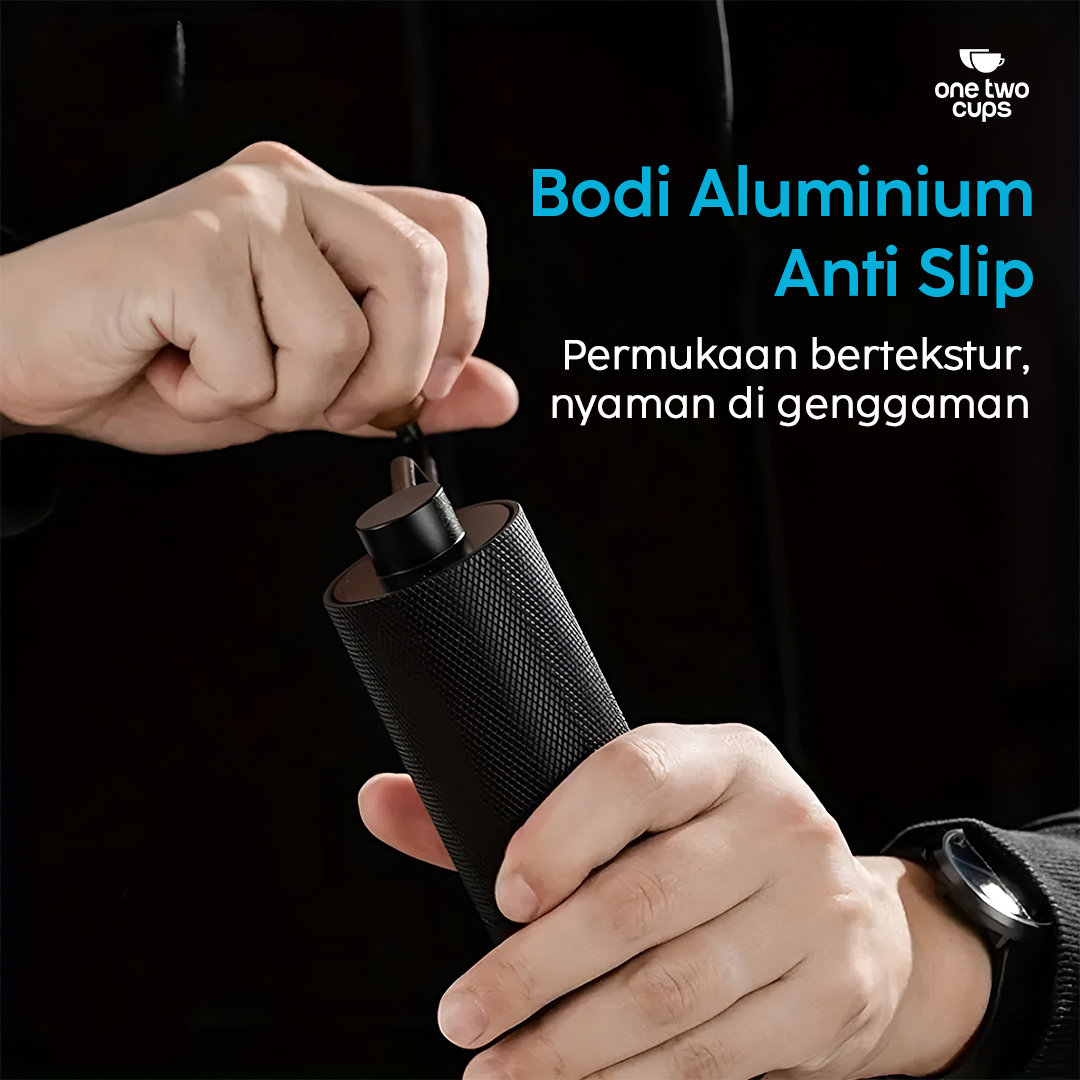 Gambar produk One Two Cups Alat Penggiling Kopi Manual Coffee Grinder Adjustable - KF-15