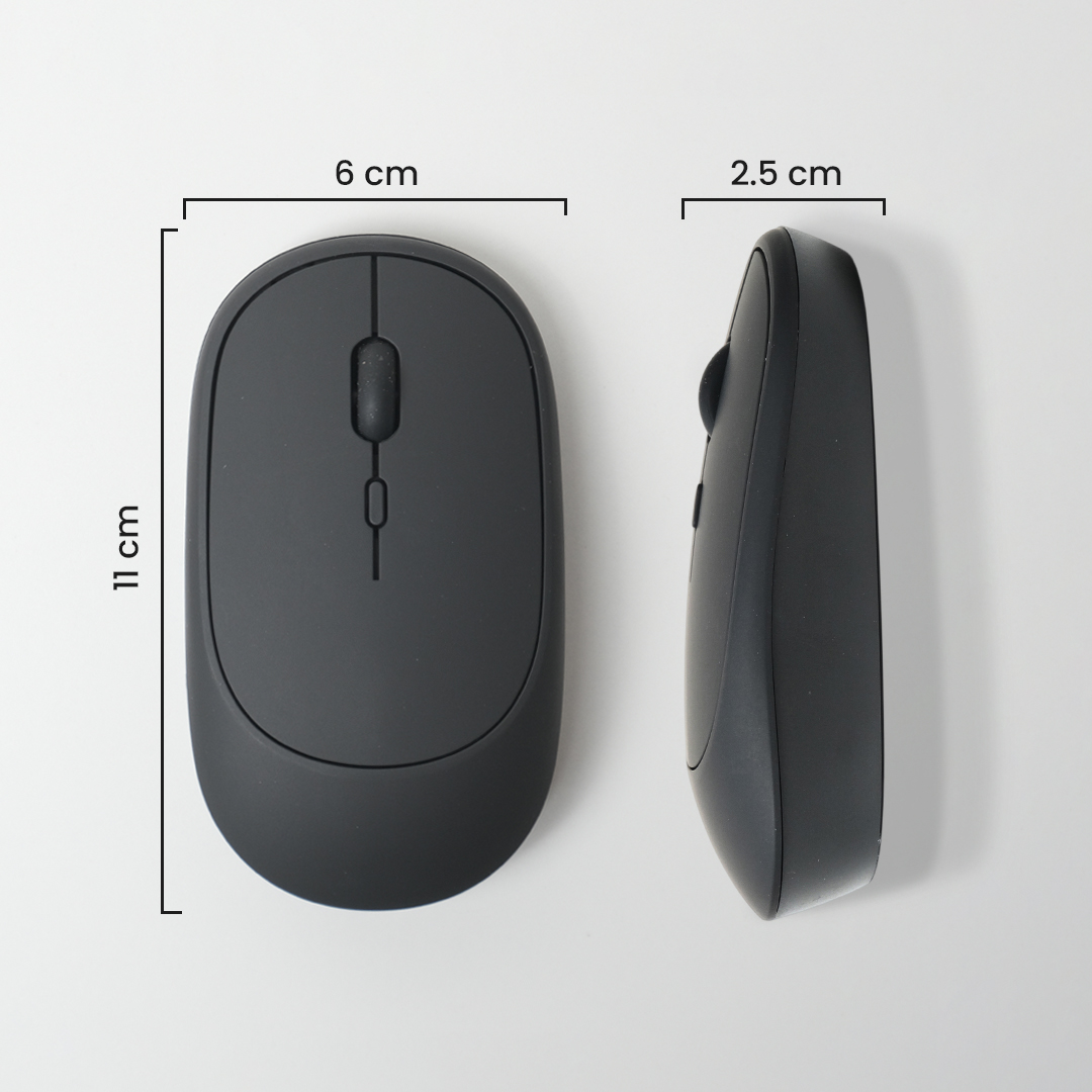 Gambar produk IBEN Mouse Wireless Bluetooth Optical 2.4GHz Silent Click 1600DPI - GTG02