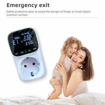 YIERYI Stop Kontak Termometer Digital Timer Programmable EU 16A 230V - TC02 Gambar produk YIERYI Stop Kontak Termometer Digital Timer Programmable EU 16A 230V - TC02