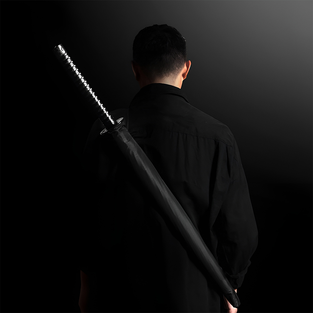 Gambar produk HHYUKIMI Payung Model Samurai Jepang Semi Otomatis Windproof Anti UV - AA415