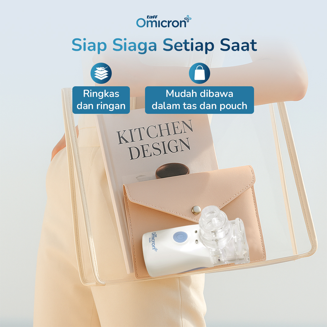 Gambar produk TaffOmicron Alat Terapi Pernapasan Mesh Nebulizer Portable Inhaler - YM-3R9