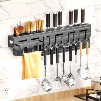KMMOUN Rak Gantungan Kitchen Utensil Peralatan Alat Masak Dapur 59.5cm - MT30