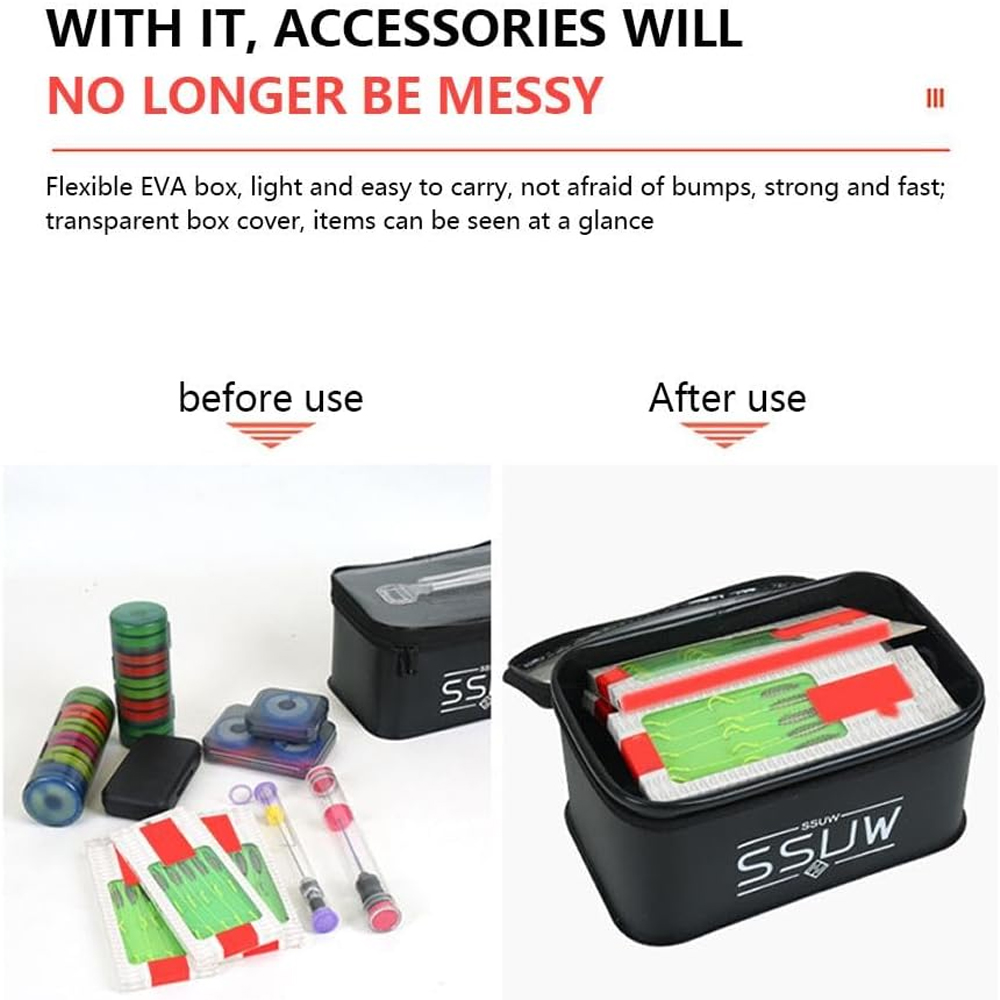 Gambar produk SSUW Kotak Perkakas Pancing Fishing Box Live Bait Storage Waterproof Small - SS-15