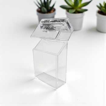 Gambar produk Firetric Kotak Rokok Transparan 20 Batang Anti Lembap LED with Lighter - XP005