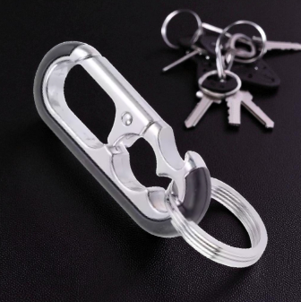 BILAW Gantungan Kunci Karabiner Keychain Quickdraw Bottle Opener - SN-29 Gambar produk BILAW Gantungan Kunci Karabiner Keychain Quickdraw Bottle Opener - SN-29
