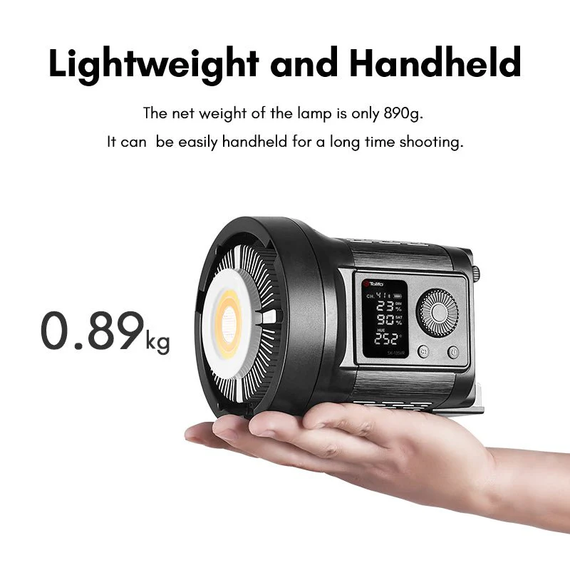 Gambar produk Tolifo Lampu Video LED Portabel RGB COB Video Light 135W 6500K - SK-135VR