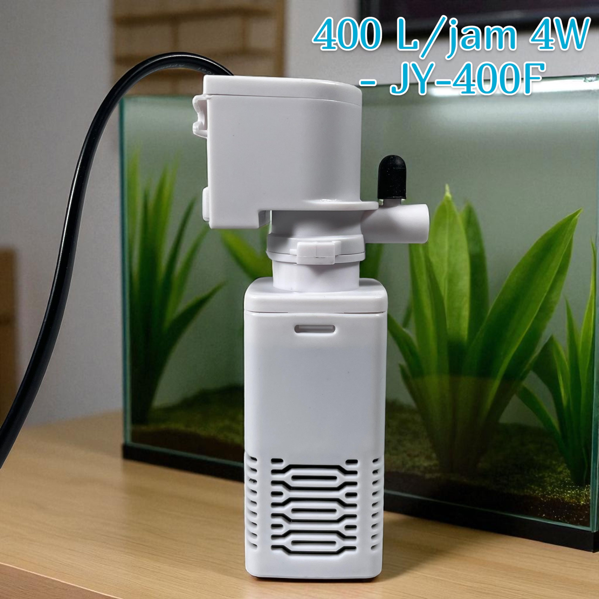 Gambar produk FMA Filter Aquarium 3in1 Mini Hanging Oxygen Aerator 400 L/jam 4W - JY-400F