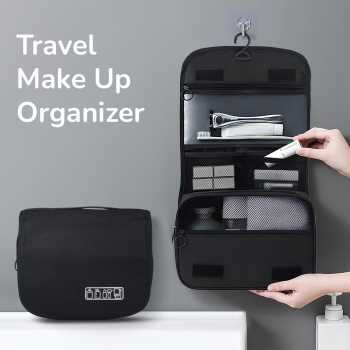 CHADESIEL Tas Travel Make Up Organizer Toiletry Bag with Hook - C150