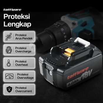 Gambar produk Taffware Baterai Makita LXT 5C BL1850 18V Li-Ion Battery 4.0Ah
