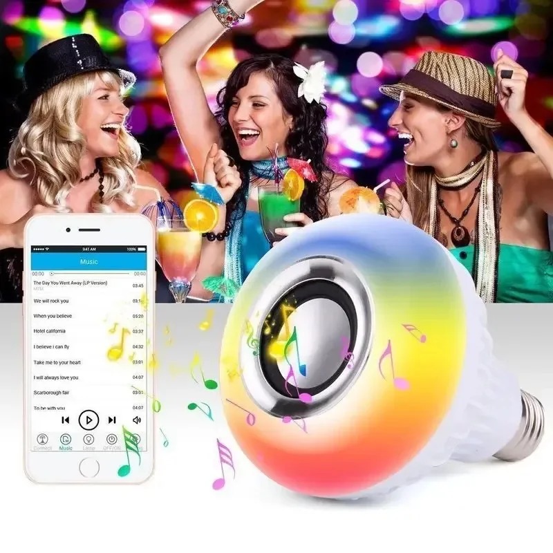 Gambar produk XIMAJI Lampu Bohlam LED Smart Bulb Speaker Bluetooth RGBW E27 265V 12W - X27