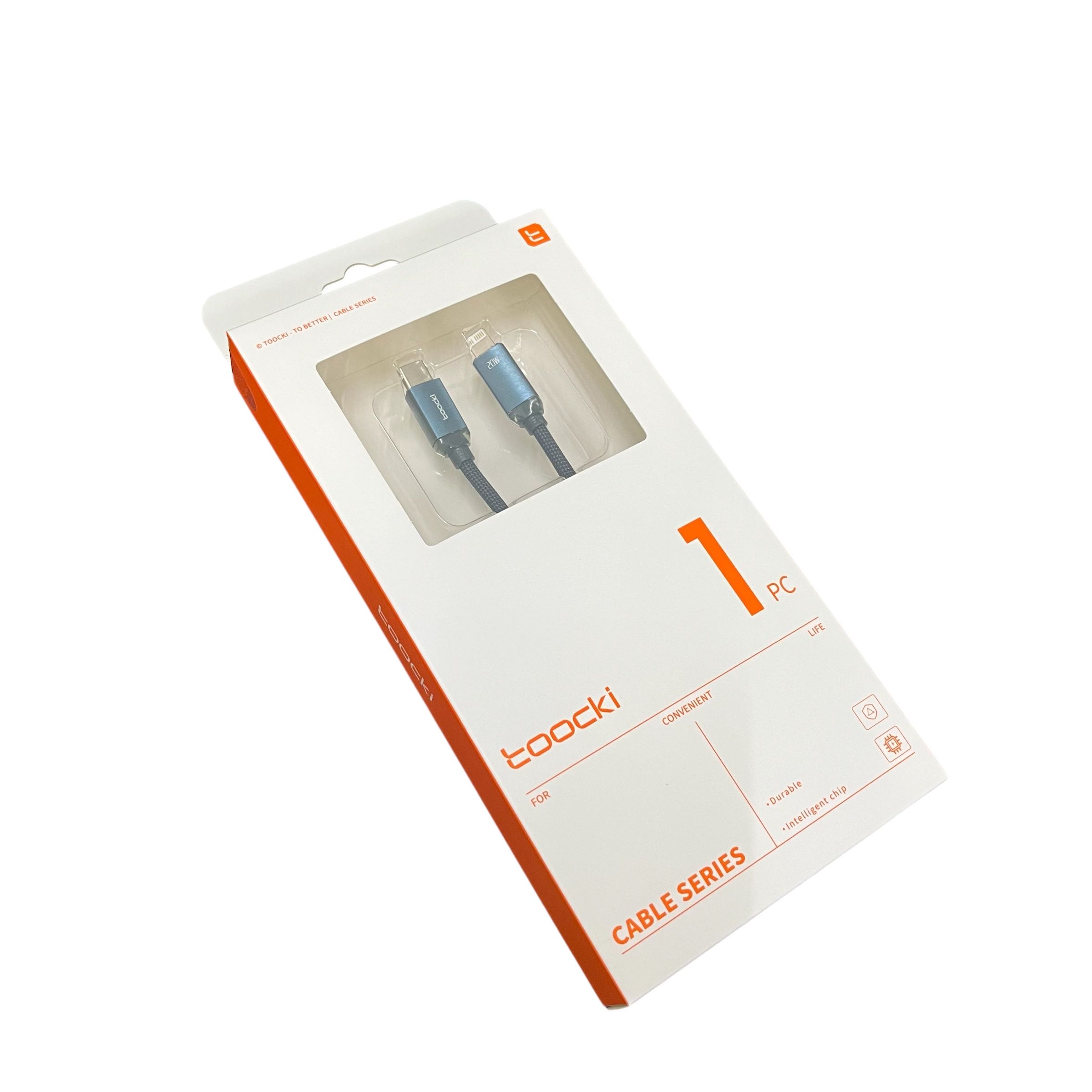 Gambar produk Toocki Kabel Data Type C to Lightning Fast Charging Braided 20W 1M - TXCTL-SJ03