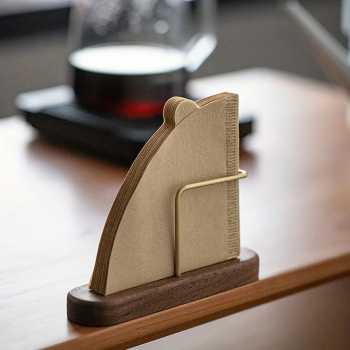 PNGE Coffee Filter Paper Holder Rubber Wood Tempat Kertas Filter - P-55