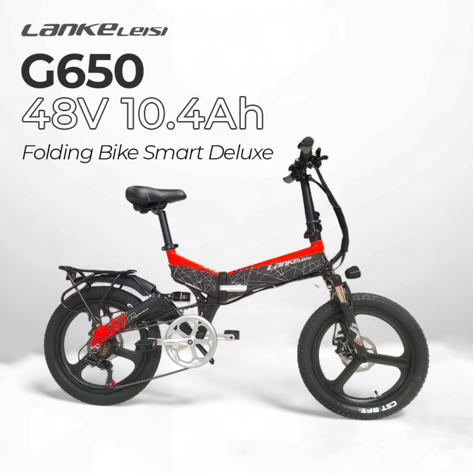 Gambar produk Lankeleisi Sepeda Listrik Lipat Folding Bike Smart Deluxe 48V 10.4Ah - G650
