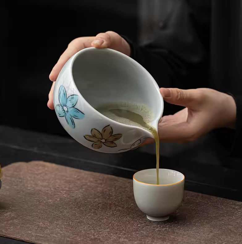 Gambar produk WONTIVE Matcha Set Chawan Chasen Stand Chashaku Ceramic 500ml 4 PCS - CZ6