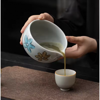 Gambar produk WONTIVE Matcha Set Chawan Chasen Stand Chashaku Ceramic 500ml 4 PCS - CZ6