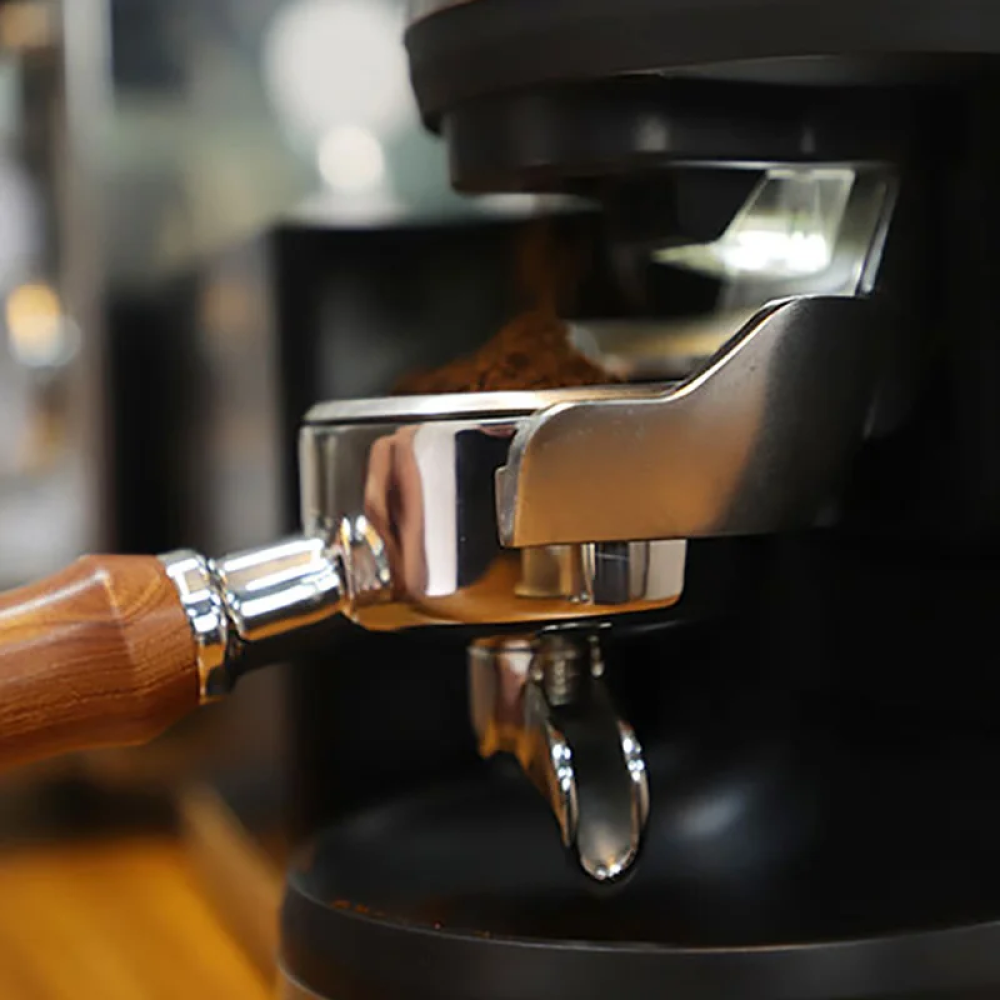 Gambar produk Andralyn Portafilter Single Spout Stainless Steel 58mm Kayu Rosewood - AL304