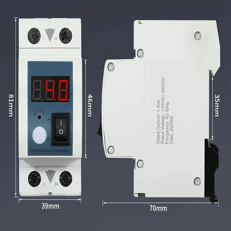 Gambar produk INAR Adjustable Current Limiter Digital Pembatas Arus Listrik 40A 220V - IN914