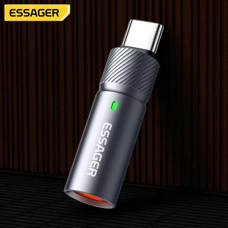Gambar produk ESSAGER Korek Api Elektrik Cigarette Lighter Mini Portable USB Type C Male - ES-OTG29