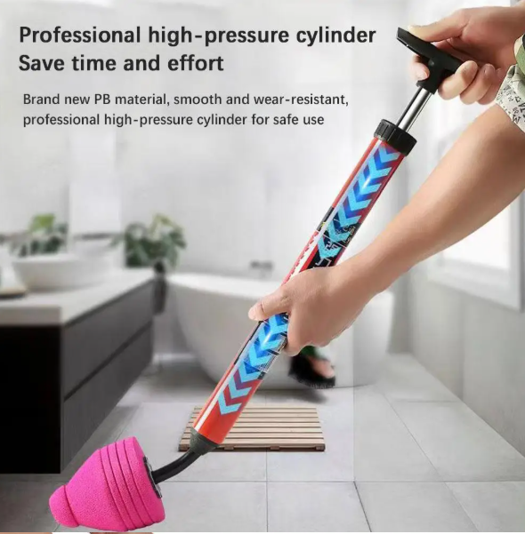 Gambar produk NUSIMBA Alat Pompa Sedot WC Toilet Unblock Plunger High Pressure - NU23