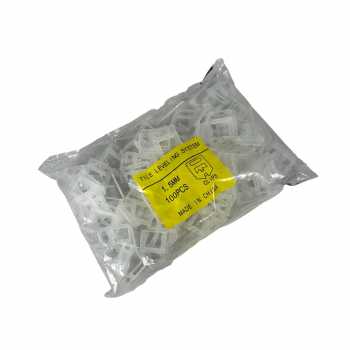 Gambar produk YUEQING Alat Perata Pasang Keramik Tile Leveling Spacer Clip 100 PCS 1.5mm - Y0150