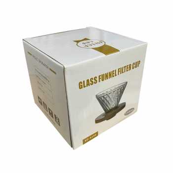 Gambar produk FMA Coffee Filter Penyaring Kopi V60 Walnut Wood Bracket Lurus - SD-8106
