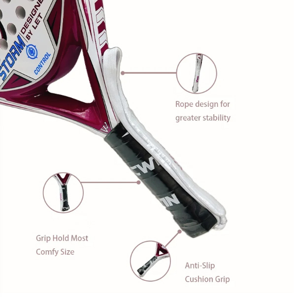 Gambar produk CWIN Raket Padel Teardrop Carbon Fiber 3.6cm Thickness 350g - 6357