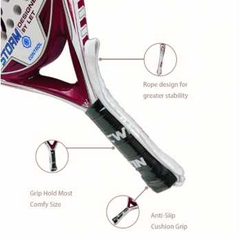 Gambar produk CWIN Raket Padel Teardrop Carbon Fiber 3.6cm Thickness 350g - 6357