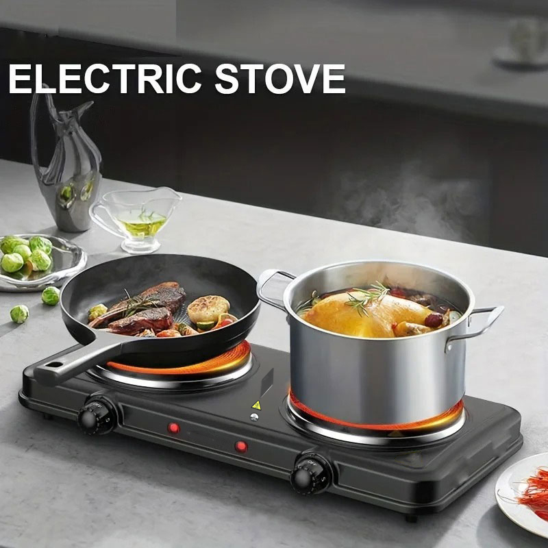 Gambar produk Taffware Kompor Listrik 2 Tungku Portable Hot Plate 2000W - WY-04B