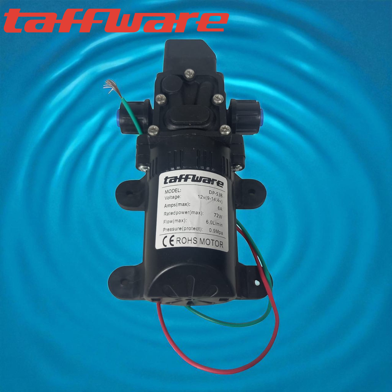 Gambar produk Taffware Pompa Air Elektrik Diaphragm Pump 12V 72W 130 PSI - DP-538