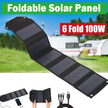 Gambar produk Luxuglow Panel Surya Solar Panel Foldable Polysilicon 6 Fold 100W - LI6
